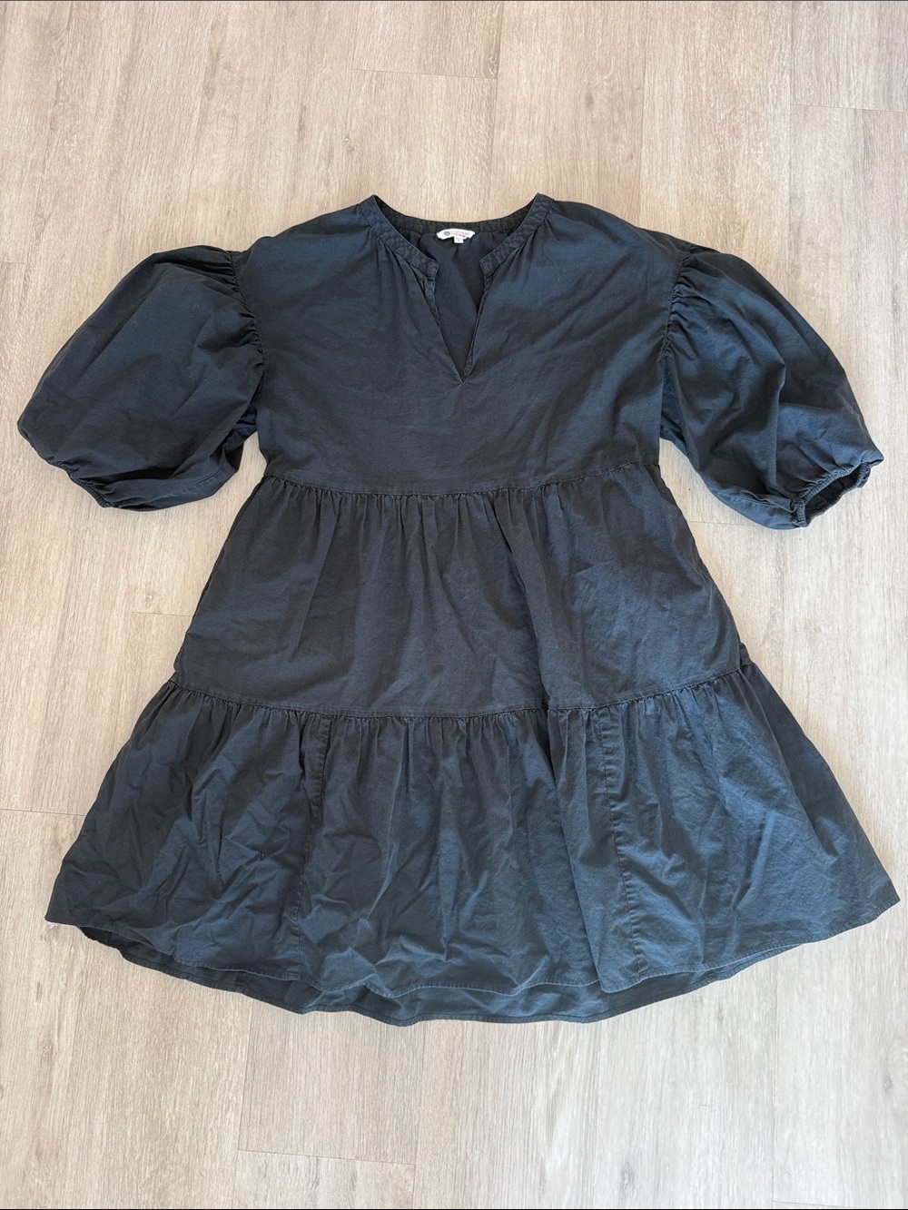 Anthropologie Sundry Black Cotton Dress